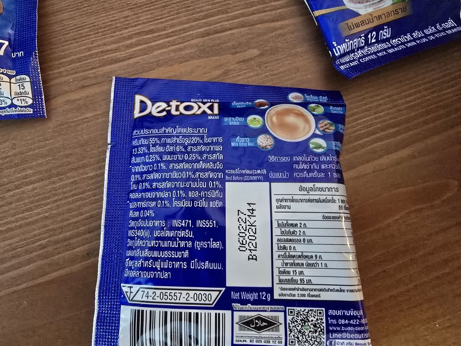 Kawa Detox z Tajlandii. 6 sztuk.