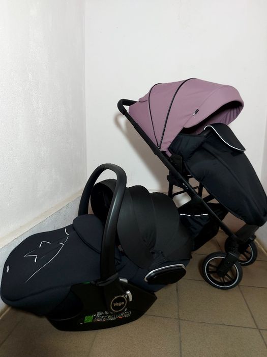 Коляска реверсна CARRELLO ALFA +автокрісло автолюлька Carrello Vega