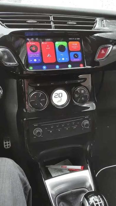 Rádio Android 7" para Citroën C3/DS3 – CarPlay, GPS e câmara