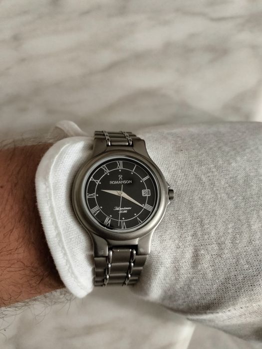 Часы Fossil fs4532 chronograph, Romanson titanium , годинник Swiss