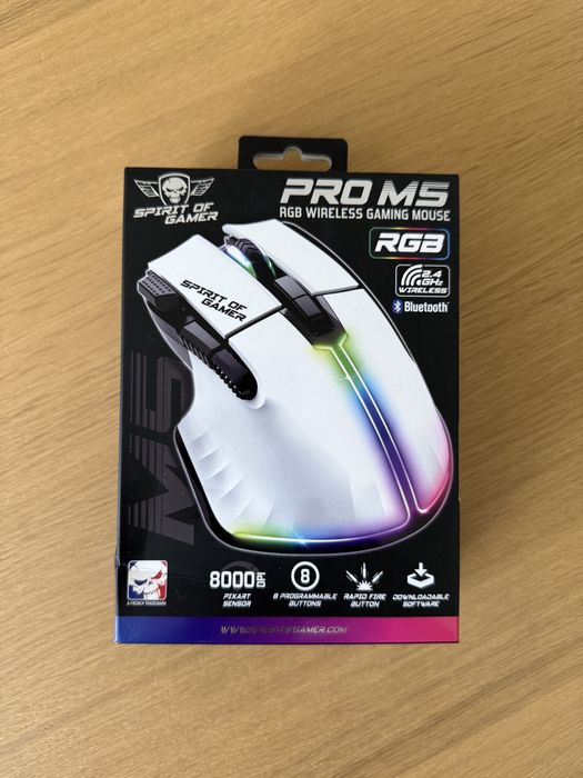 Rato Gaming Spirit of Gamer Pro M5 – RGB Wireless | Novo na Caixa
