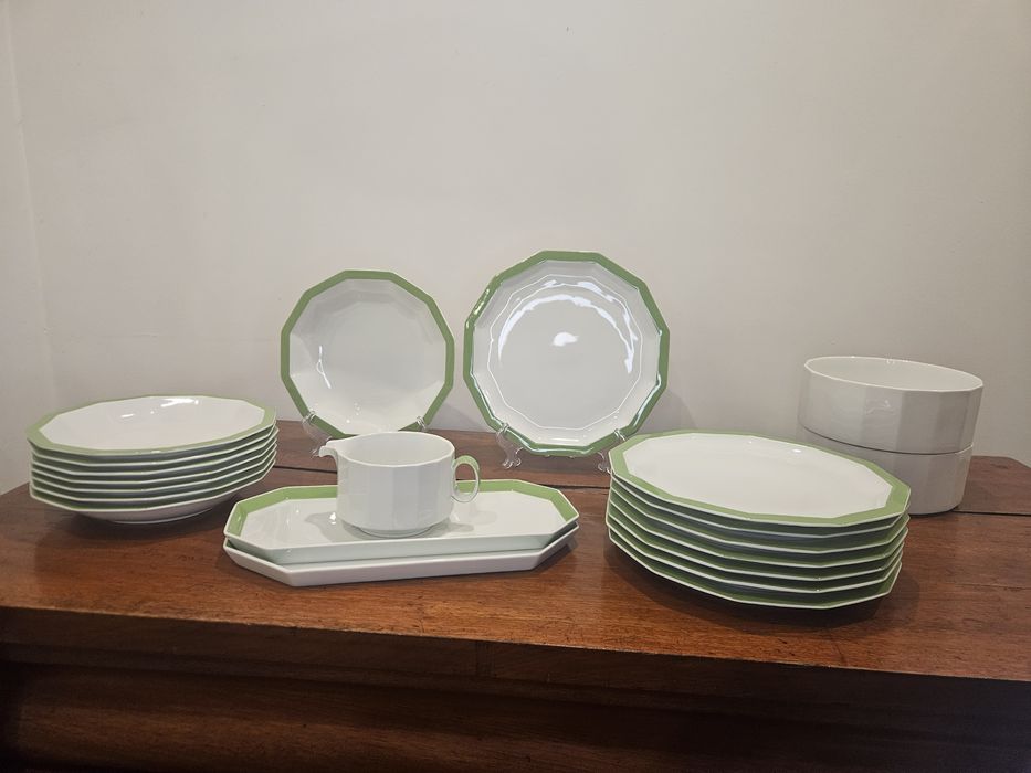 Rosenthal Studio-Line Polygon Sunion Green – serwis obiadowy 8 os.