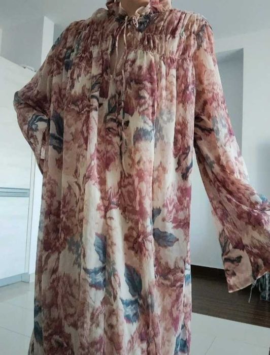 H&M dluga maxi luzna boho oversize sukienka XL/XXL