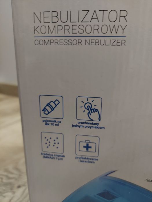 Hoffen inhalator nebulizator kompresorowy nowy dla dzieci dorosłych