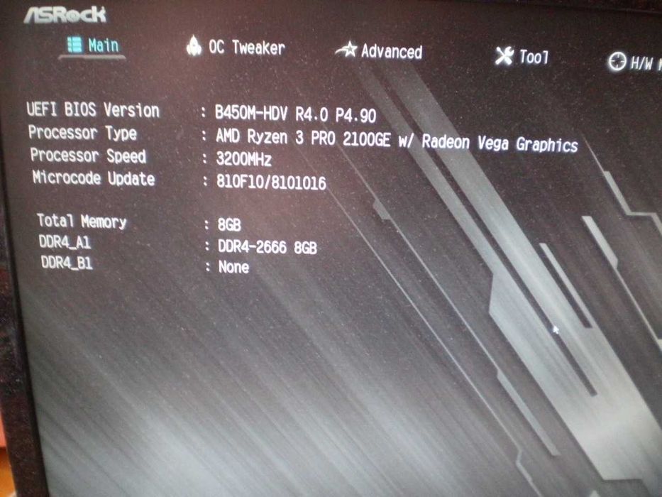 Материнська плата Asrock B450M-HDV R4.0 для AMD sAM4