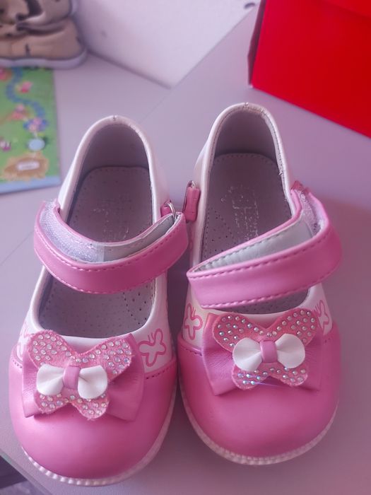 Туфельки девочке туфли на годик ТОМ р22  с ортопед стелько