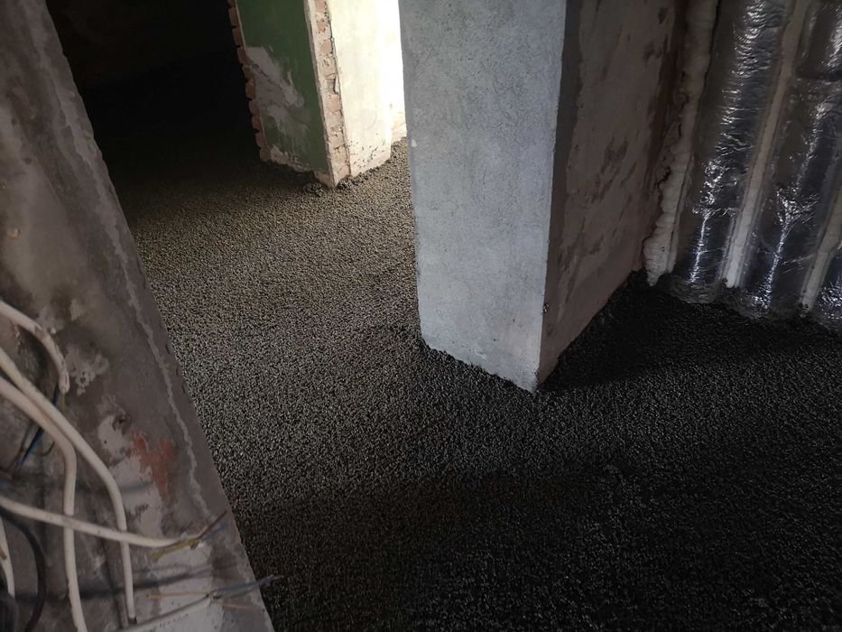 Wylewki maszynowe, posadzki, docieplenia stropów, Styrobeton