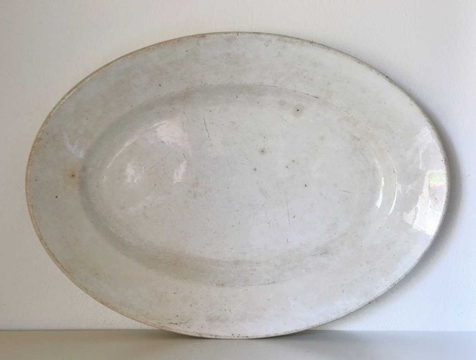 Travessa século XIX faiança francesa Hautin & Boulenger