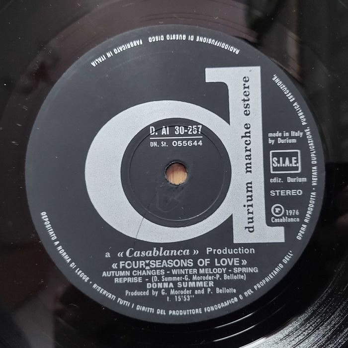 Donna Summer  Four Seasons Of Love  Nov 1976  IT (NM/NM) + inne