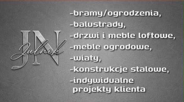 Usługi ślusarsko spawalnicze -  Ogrodzenia, Schody, Wiaty, Meble Loft