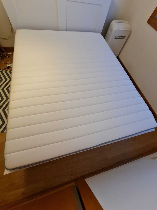 VALEVÅG Colchão molas ensacadas, firme, 160x200 – Como Novo