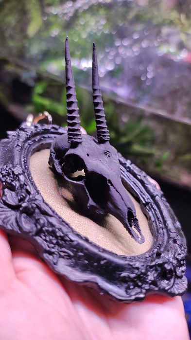 Ramka z czaszką 3d Gothic