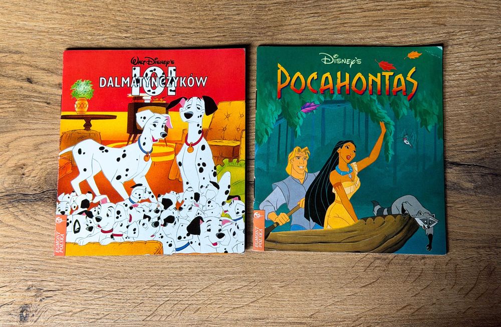 Mini Książeczka Disney # Pocahontas  + Mini Książeczka Disney # 101 Dalmatyńczyków