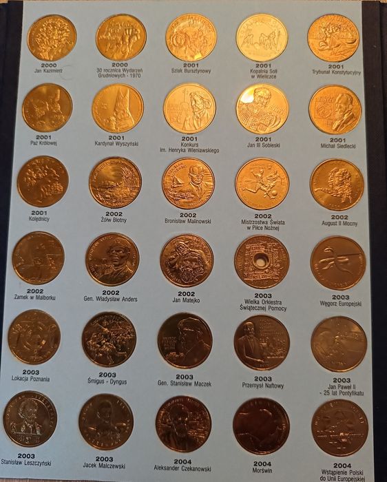 Zestaw monet 2 zł GN - 89 sztuk.