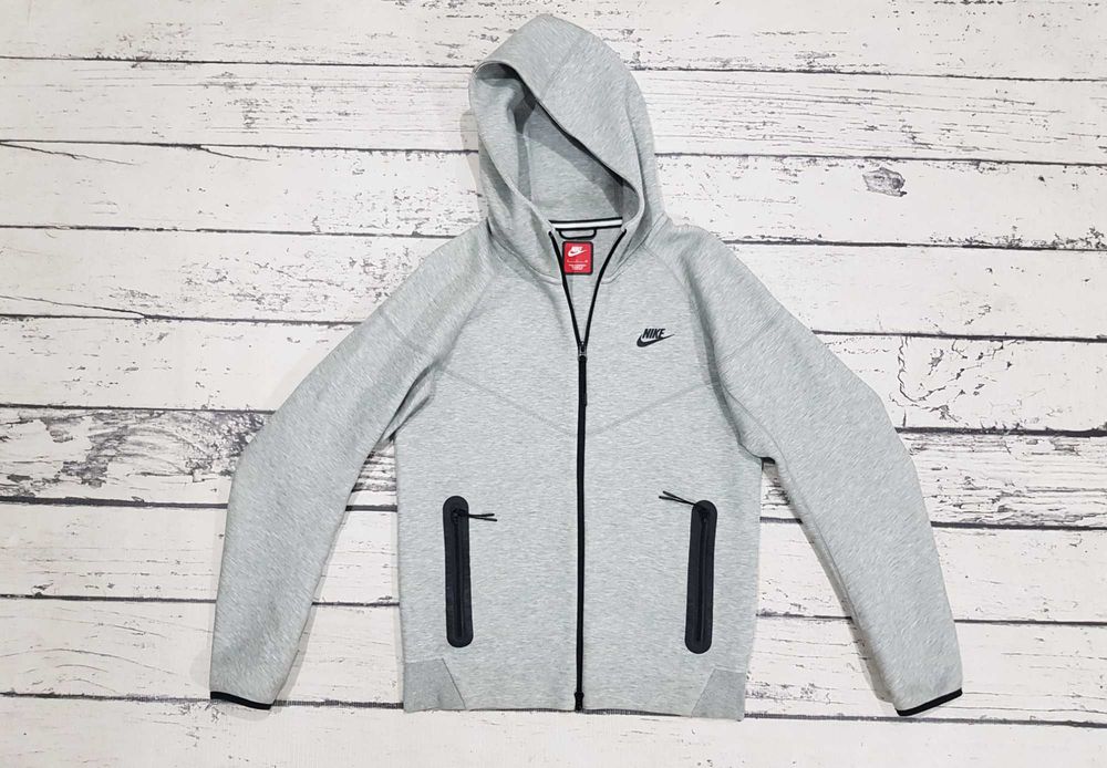 Nike * tech fleece * dres * szary * męski * S