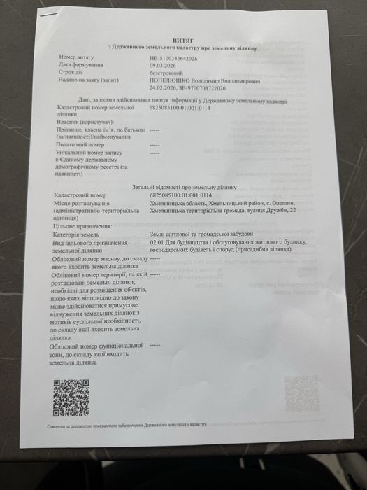 Земельна ділянка Олешин 30 соток під забудову будинків котеджів