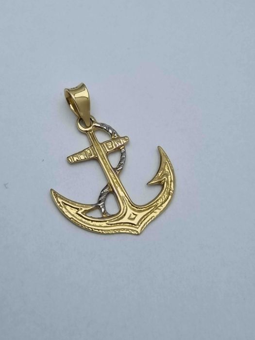 Złota Zawieszka Kotwica P585 14K 1,30G