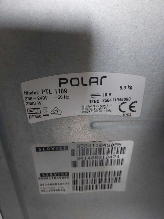 Pralka ładowana z góry Polar PTL 1109