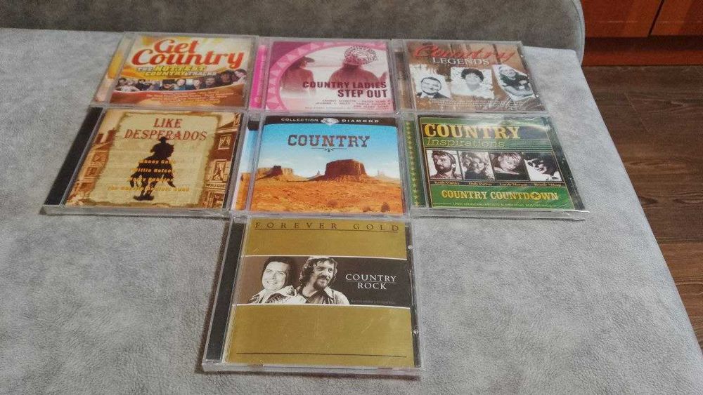 7 запечатанных фирменных cd с кантри одним лотом