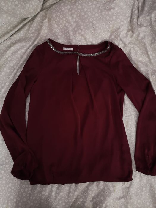 Bluzka długi rękaw cyrkonie