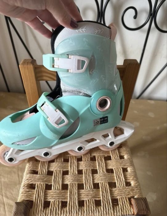 Patins em linha Oxelo, tamanho 34-36, 20€!