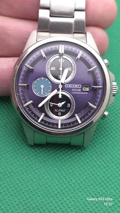 Seiko solar chronograph