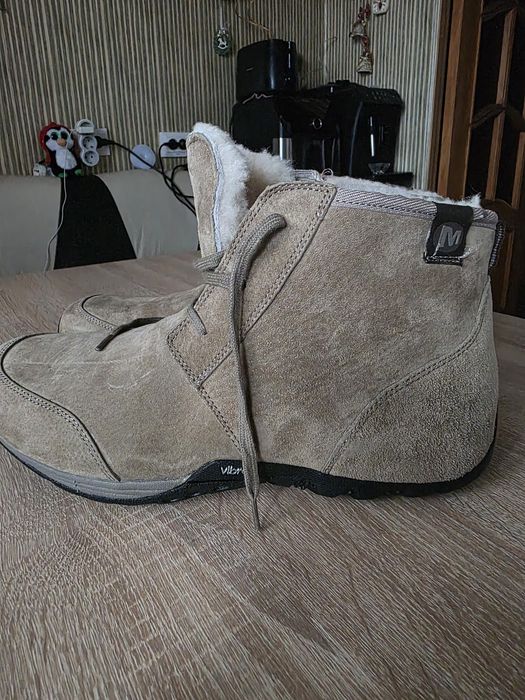 Обувь мужская  Merrell натуральная замша , внутри овчина
