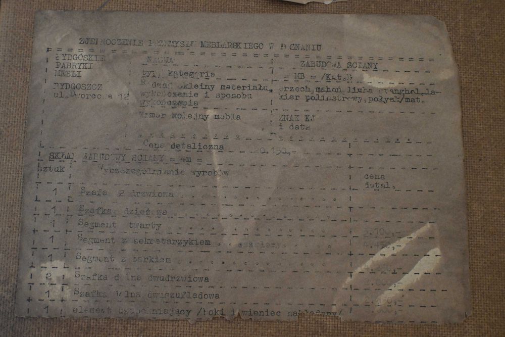 Meblościanka - regał - PRL - wysoki połysk - vintage 1974 r. stan bdb