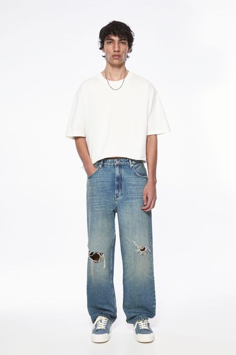 Джинси Pull&Bear Baggy з порватостями