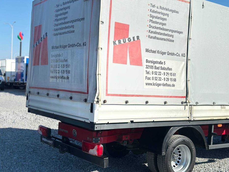 Volkswagen Crafter 2014p. Тент