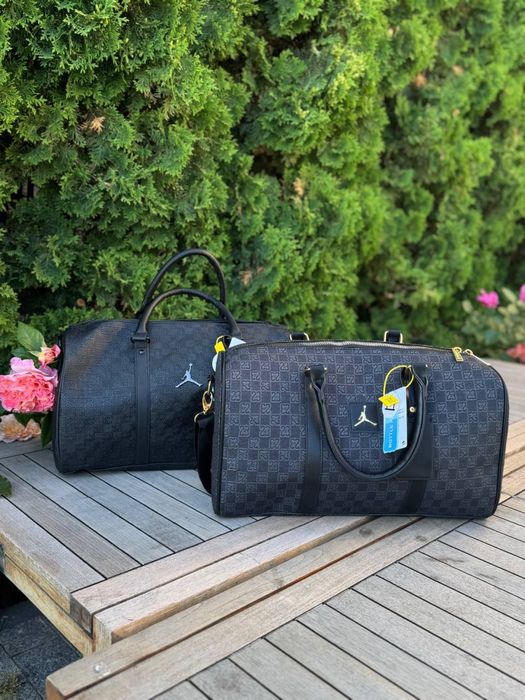 Сумка Jordan Monogram дорожная спортивная сумка для зала Джордан Монограм барсетка дорожня Джордан спортивна
