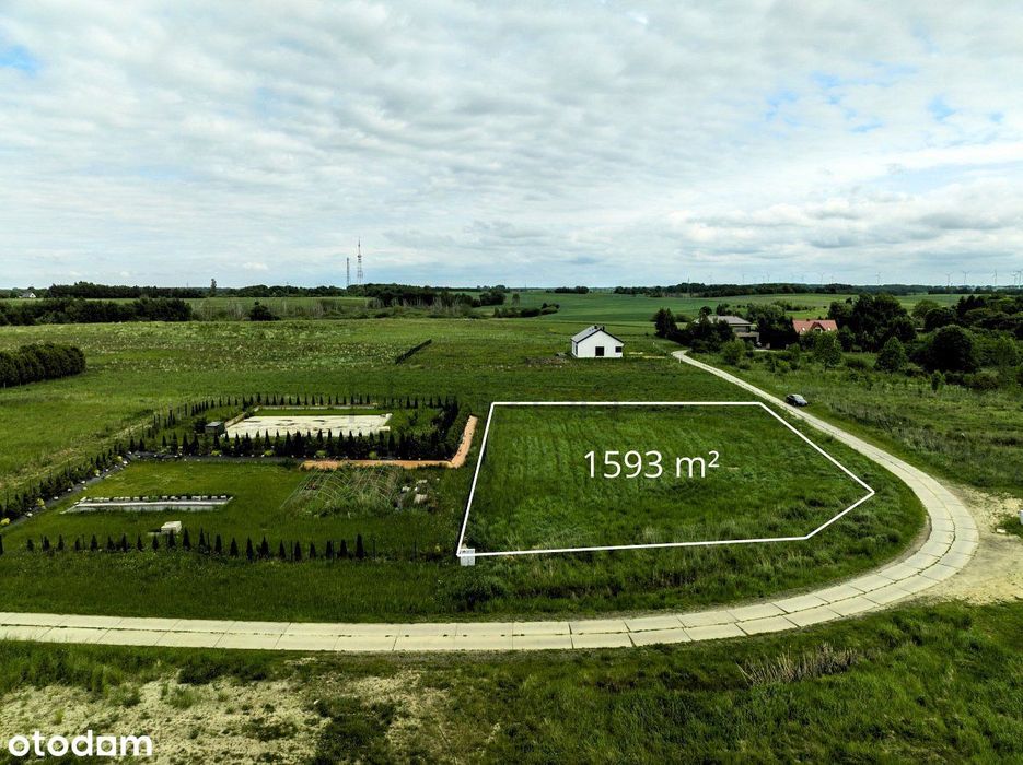 Działka budowlana 1593 m² - Niekanin k. Kołobrzegu - Widok 4