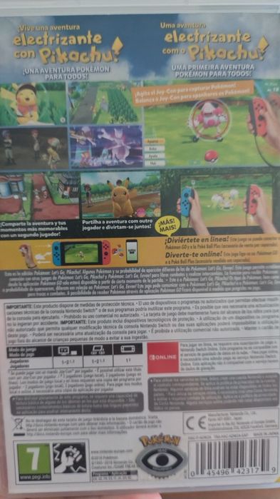 Jogo switch lets go pikachu