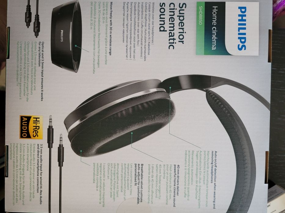 Słuchawki bezprzewodowe  nauszne Philips