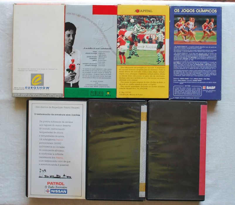 Cassetes VHS – Desporto e Automóvel