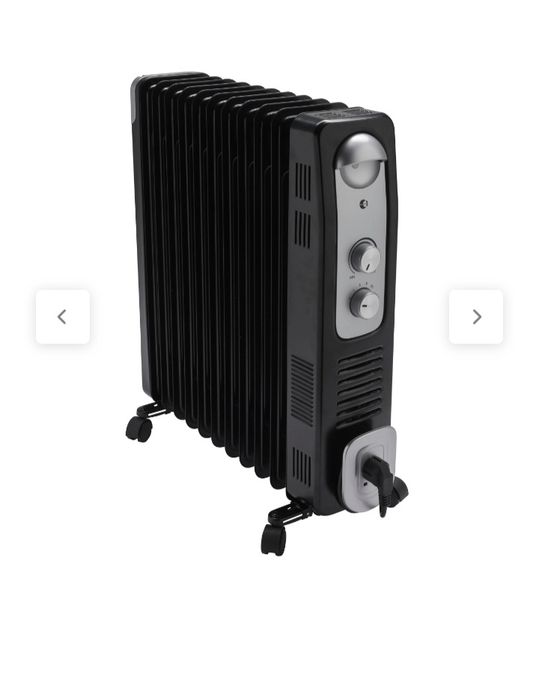 Aquecedor de óleo Equation com tampa traseira 2900W Turbo preto