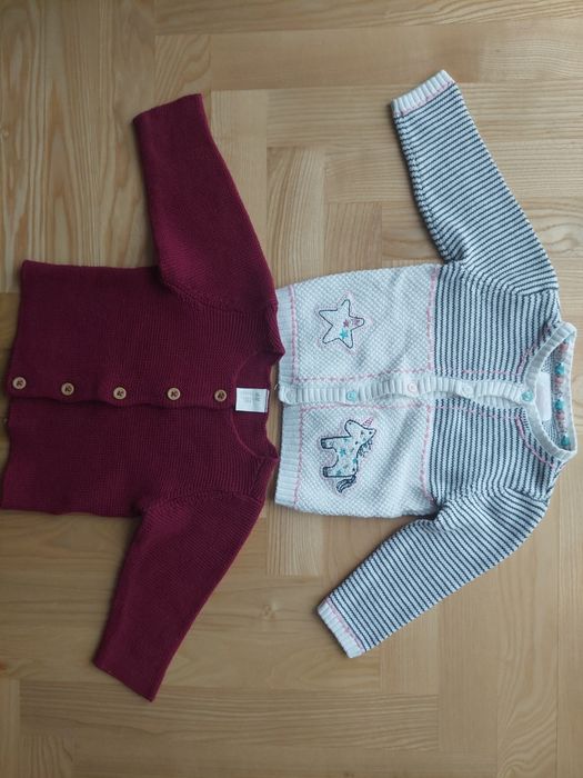 2 sztuki sweterki niemowlęce 74 H&M F&F