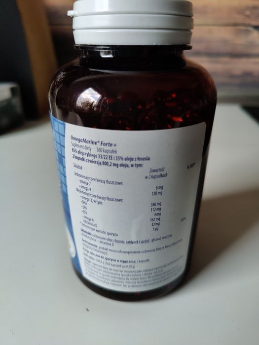 OmegaMarine Forte+  Kwasy Omega - 3 Phaurmacelticals