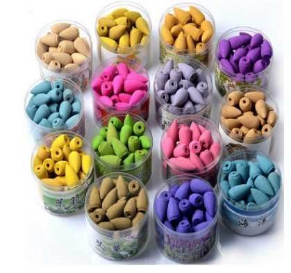 Incenso em cone Back-Flow