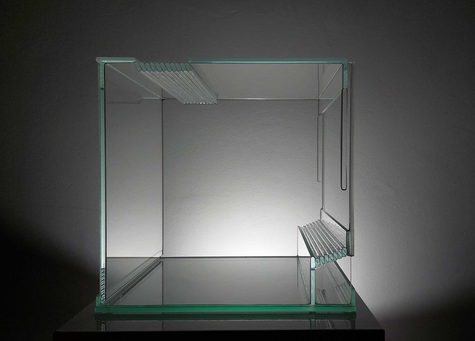 Profesjonalne terrarium 20x20x20cm szkło potrójna wentylacja EKO