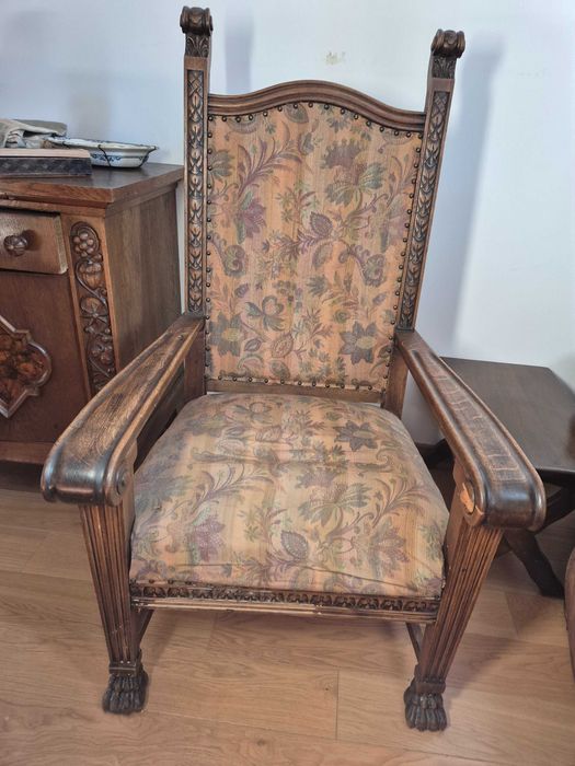 Fotel tron, początek XX wieku