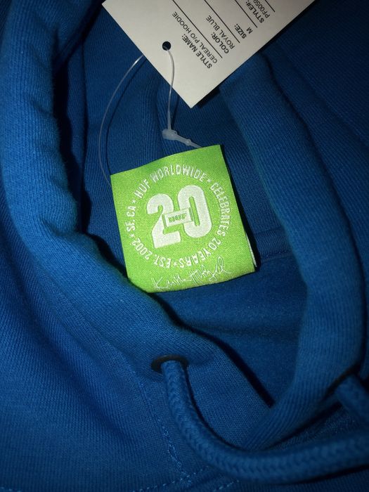 HUF hoodie bluza niebieska nowa z metką
