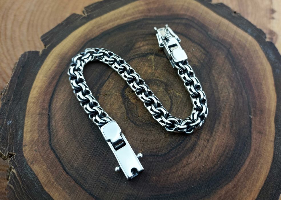 Срібний Браслет Бісмарк на замовлення серебряный браслет Бисмарк