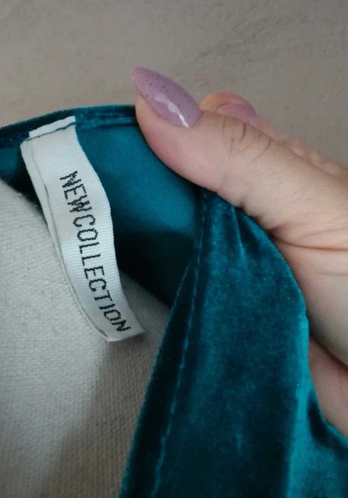 Welurowa aksamitna sukienka S/M