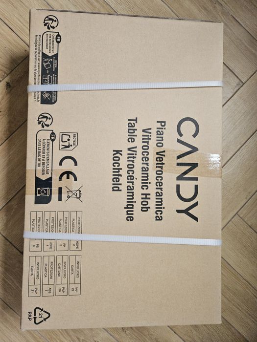 Płyta ceramiczna Candy CDH30 - 2 pola szklana czarne. NOWA