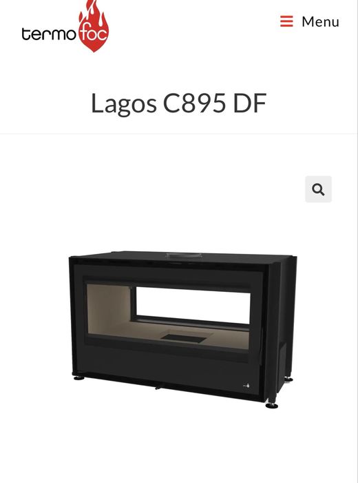 NOVO - Recuperador calor a lenha - Lagos C895 DF