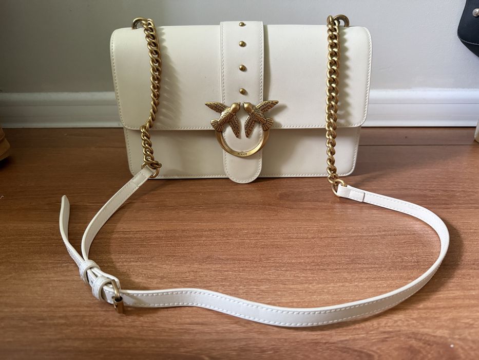 PINKO Średnia skórzana torebka do ręki Love Bag One