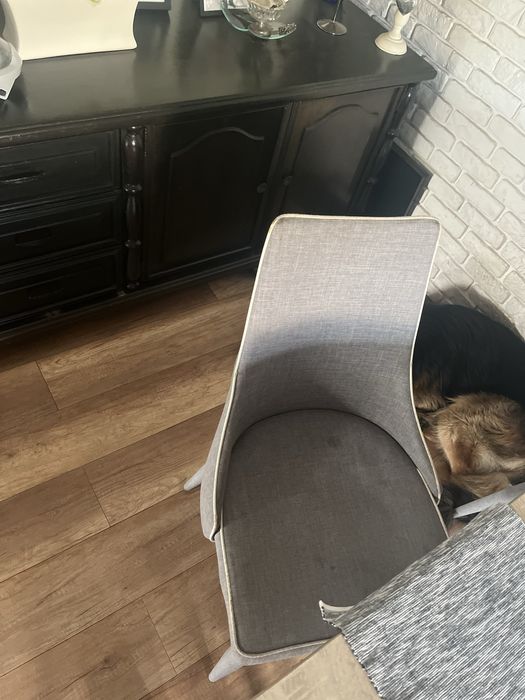 Krzesla materialowe 6szt
