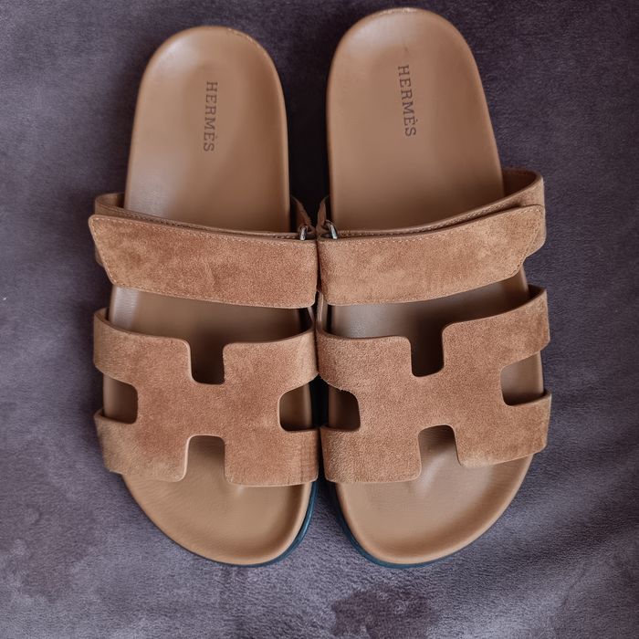 Chypre sandal Hermes Шкіряні сандалі, шльопанці