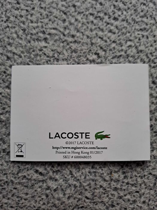 Zegarek Lacoste czarny unisex + złote akcenty (Oryginalne pudełko)